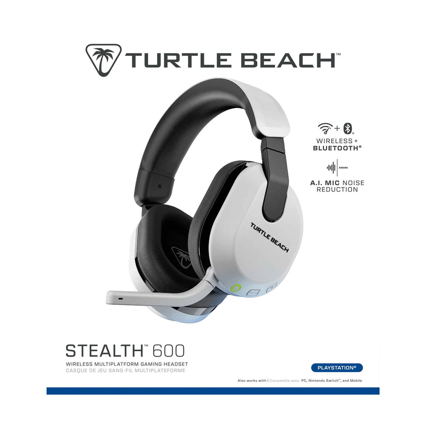 Turtle Beach Stealth 600 Gen 3 Trådlös Gaming Headset (Vit)