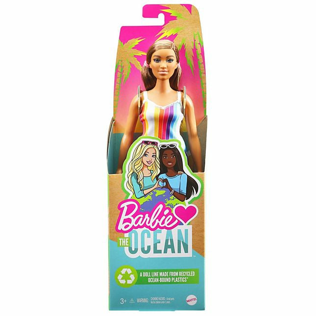 Mattel Barbie: Loves The Ocean - Färgglad Brunettdocka