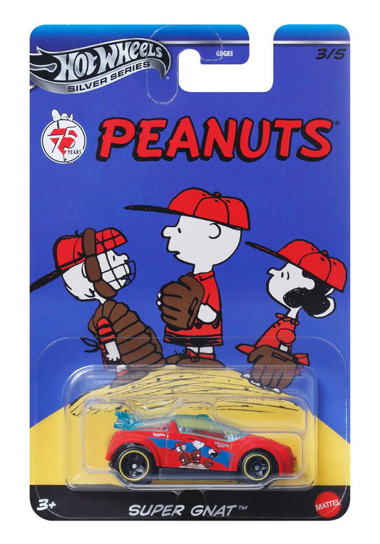 Mattel Hot Wheels Silver Series: Peanuts 75th - Super Gnat Bil (JCB84)