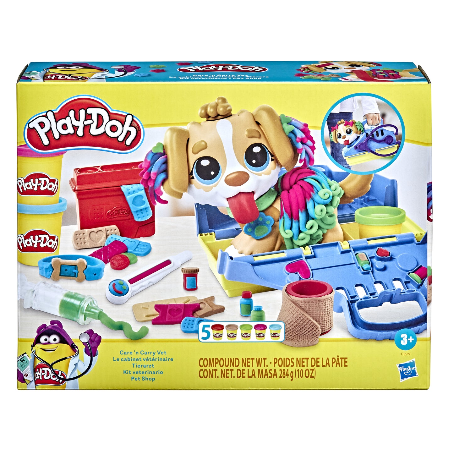 Hasbro Play-Doh Care 'n Carry Vet Lekset