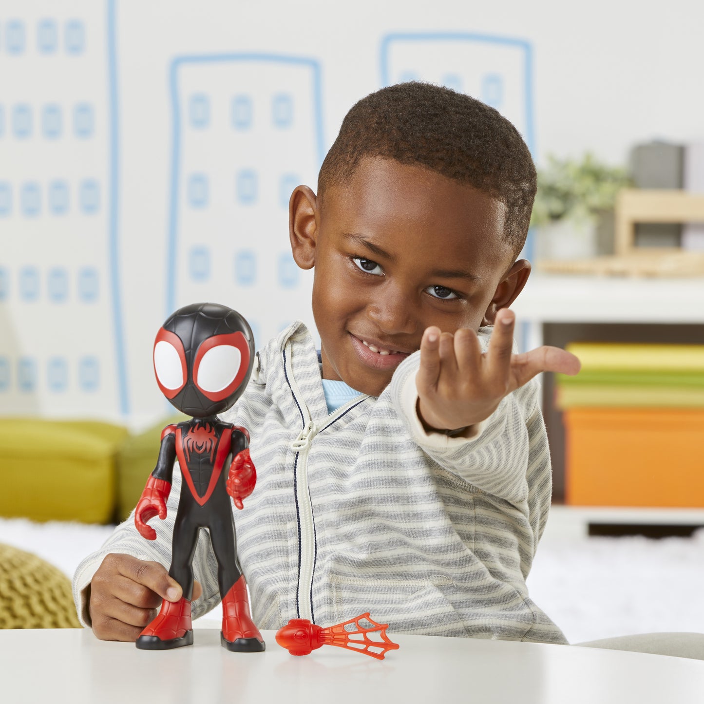 Hasbro Disney Marvel: Spidey Amazing Friends - Miles Morales Supersized Hero Figure