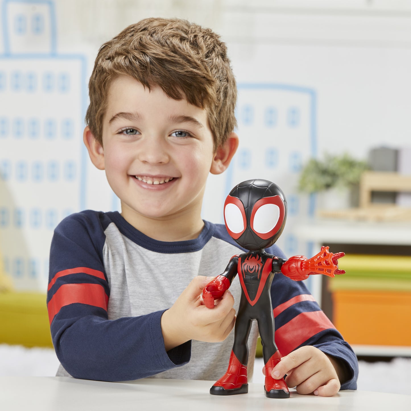 Hasbro Disney Marvel: Spidey Amazing Friends - Miles Morales Supersized Hero Figure