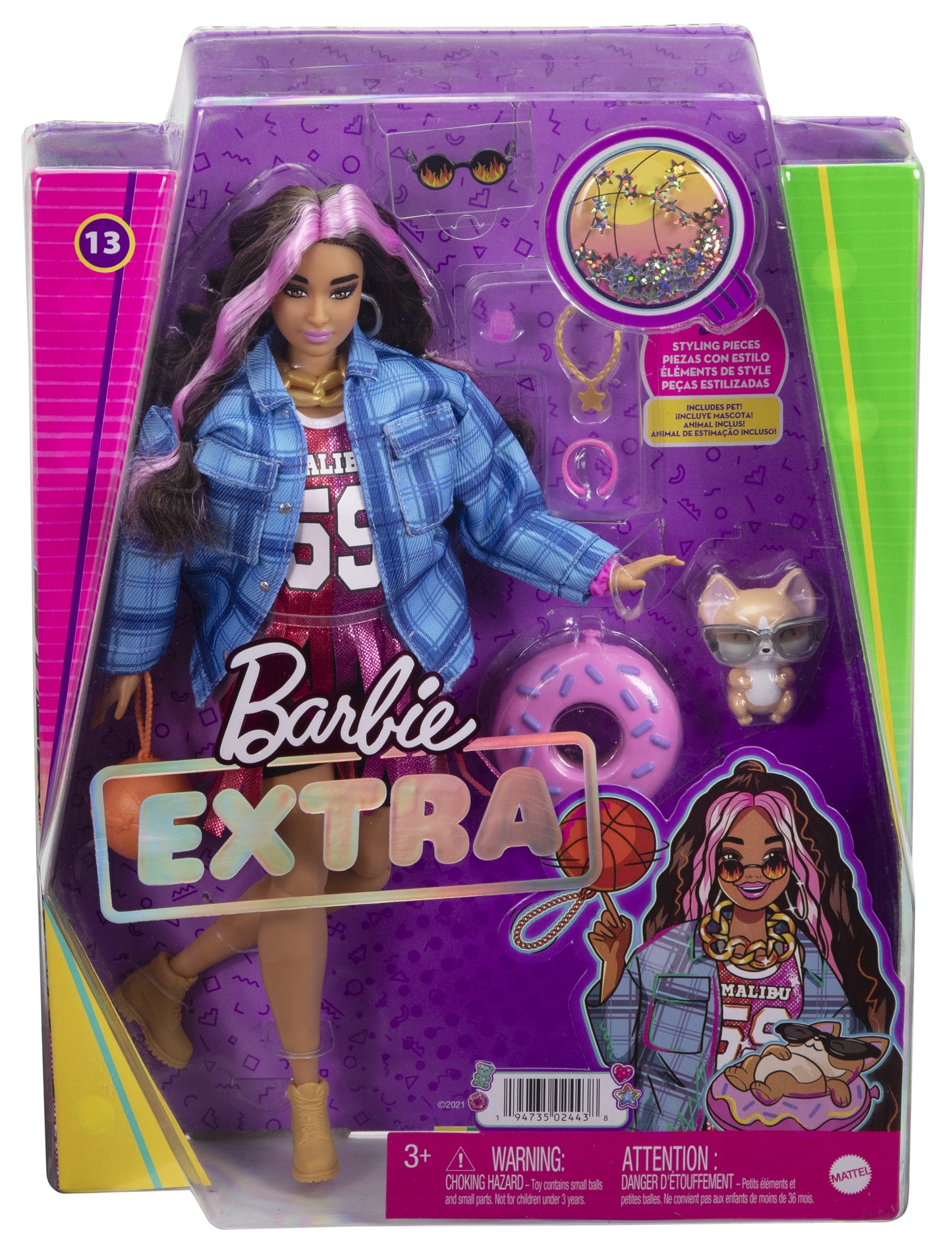 Mattel Barbie Extra Basketbollsdocka med Kläder och Tillbehör