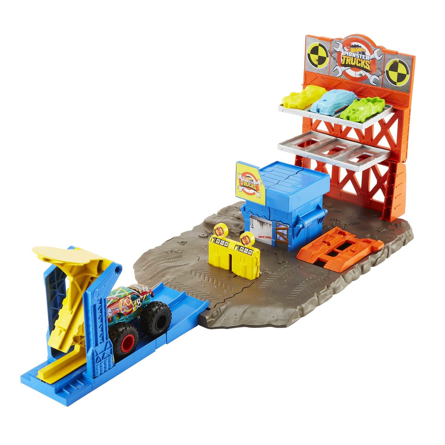 Mattel Hot Wheels Monster Trucks Set - Blast Station (HFB12)