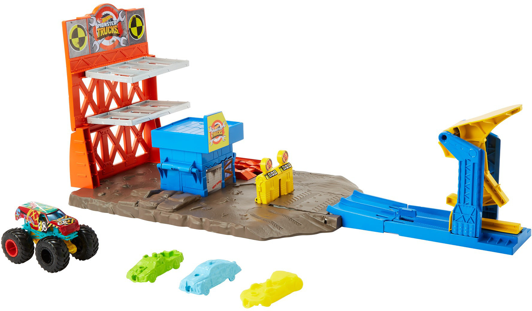 Mattel Hot Wheels Monster Trucks Set - Blast Station (HFB12)