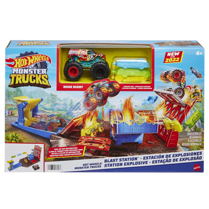 Mattel Hot Wheels Monster Trucks Set - Blast Station (HFB12)