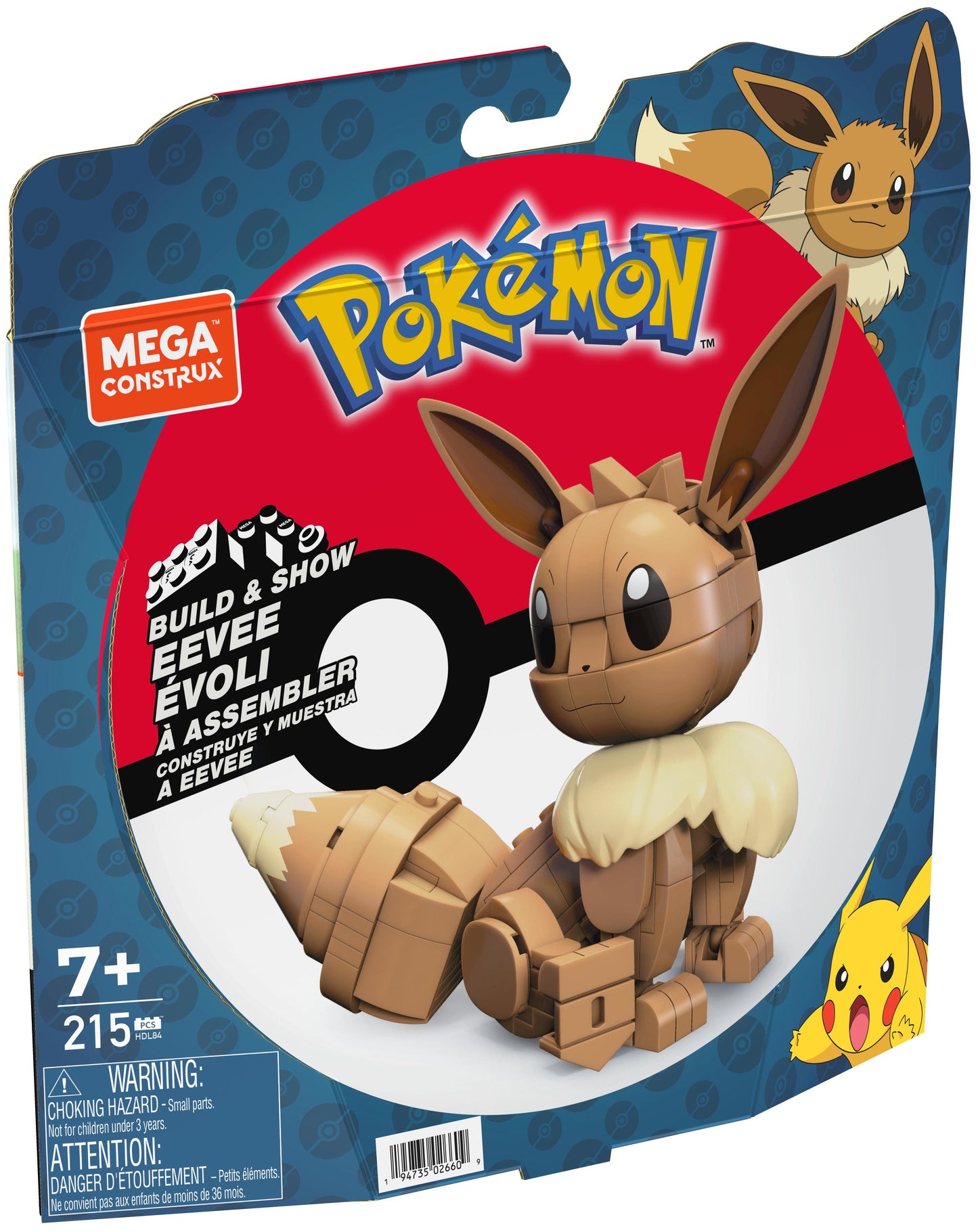 Mega Construx Pokémon - Bygg och Visa Eeevee (HDL84)