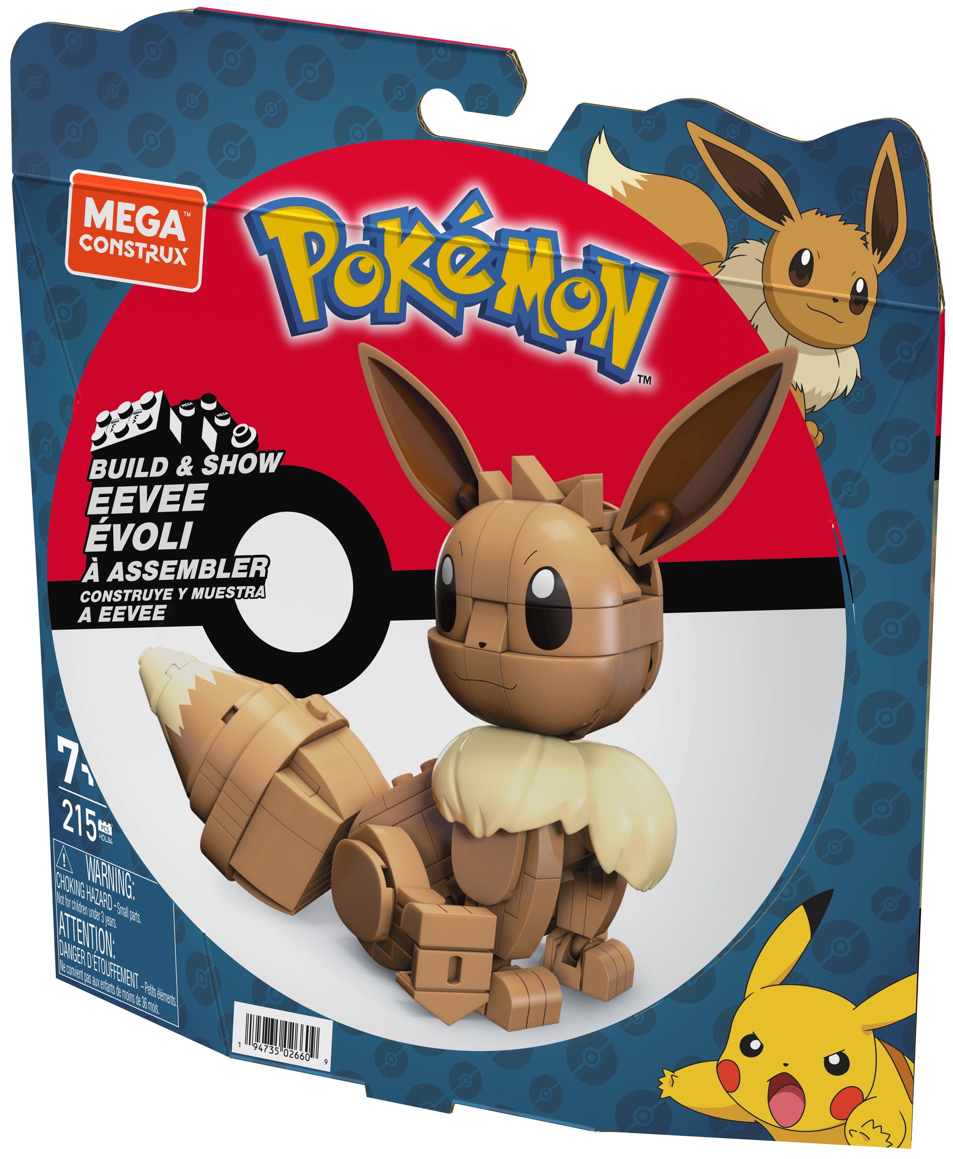 Mega Construx Pokémon - Bygg och Visa Eeevee (HDL84)