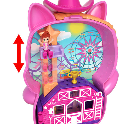 Mattel Polly Pocket: Tiny Worlds - Pony Rodeo Lekset