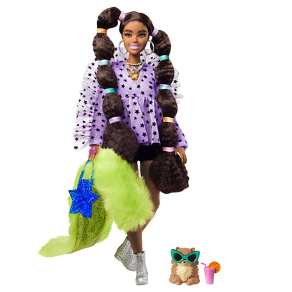 Mattel Barbie Extra: Bobble Hair Dark Skin Doll (GXF10)