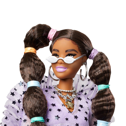 Mattel Barbie Extra: Bobble Hair Dark Skin Doll (GXF10)