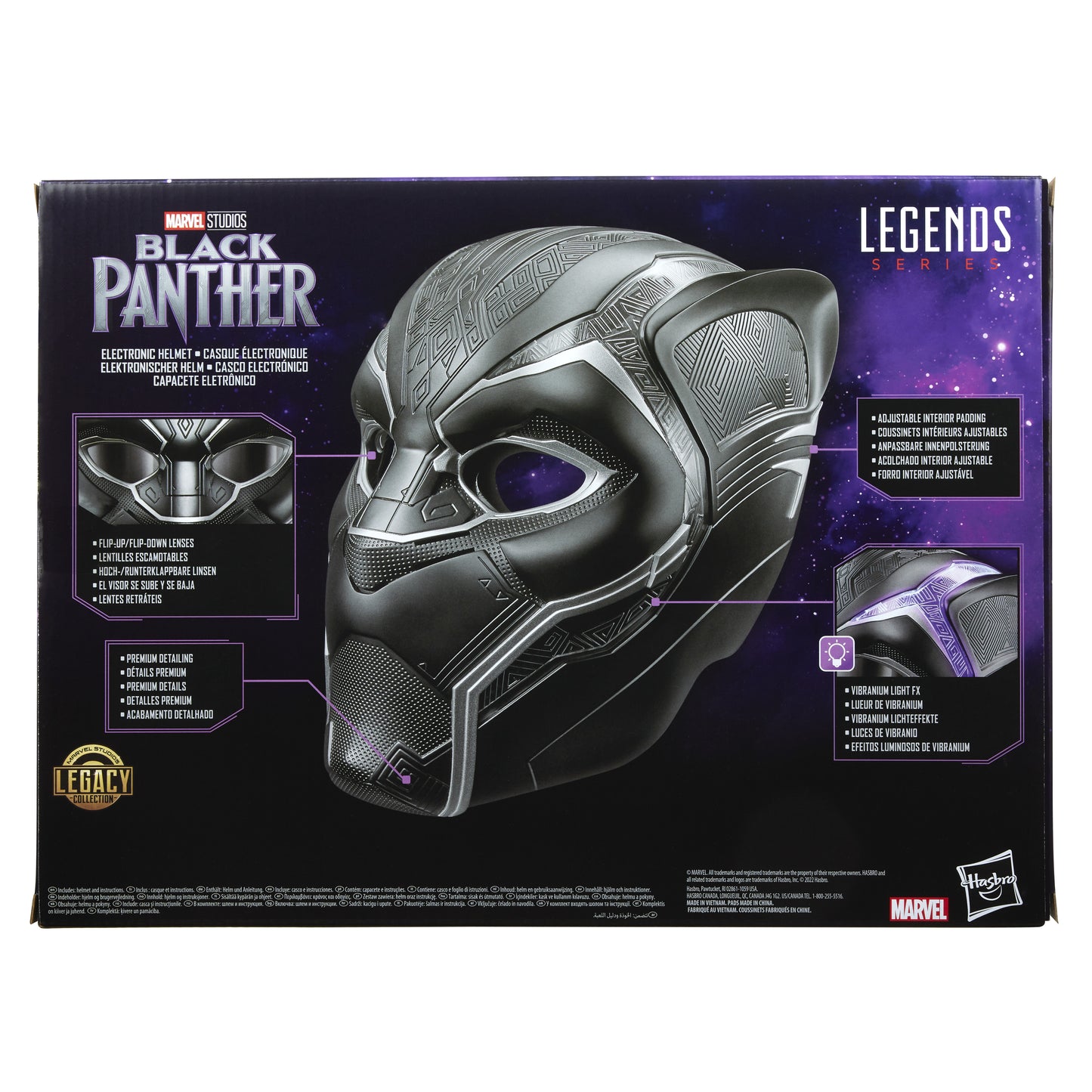 Hasbro Marvel Black Panther Legends Elektronisk Hjälm