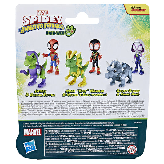 Hasbro Disney Marvel: Spidey och hans fantastiska vänner Dino-Webs - Spidey och Goblin Raptor