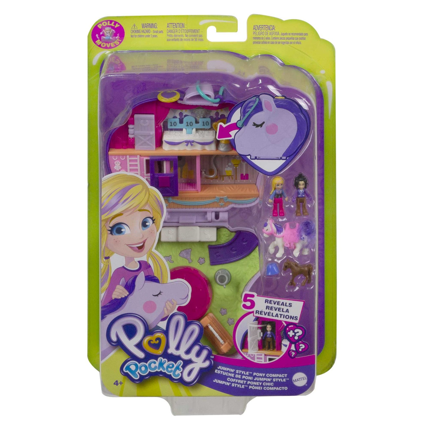 Mattel Polly Pocket - Jumpin' Style Pony Compact (GTN14)