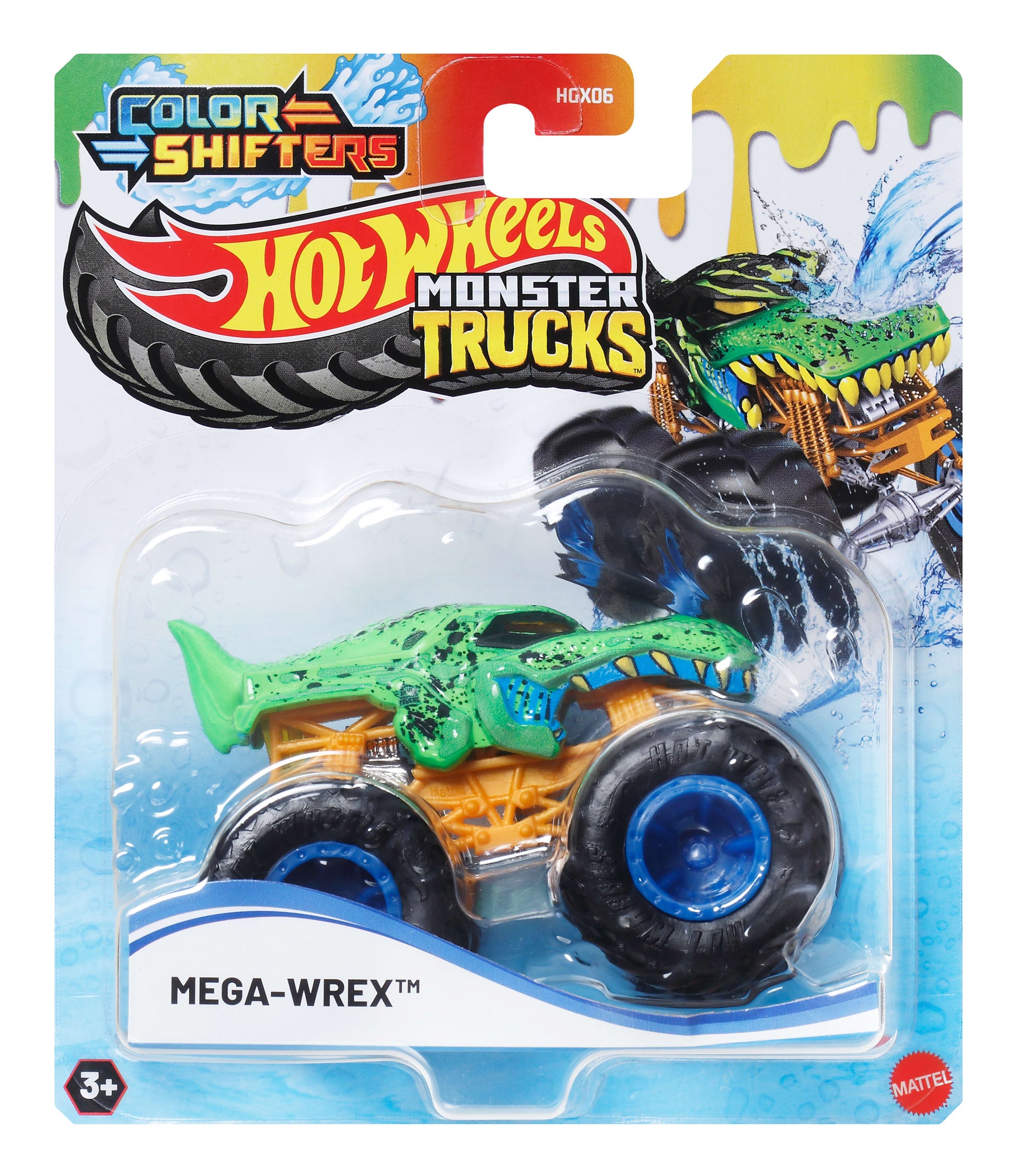 Mattel Hot Wheels: Monster Trucks Color Shifters - Mega-Wrex