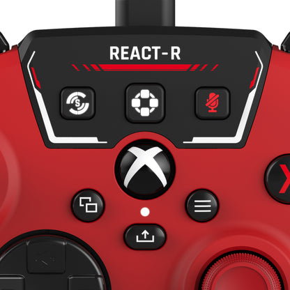 Turtle Beach React-R - Kabelkontroller för Xbox och PC (Röd)