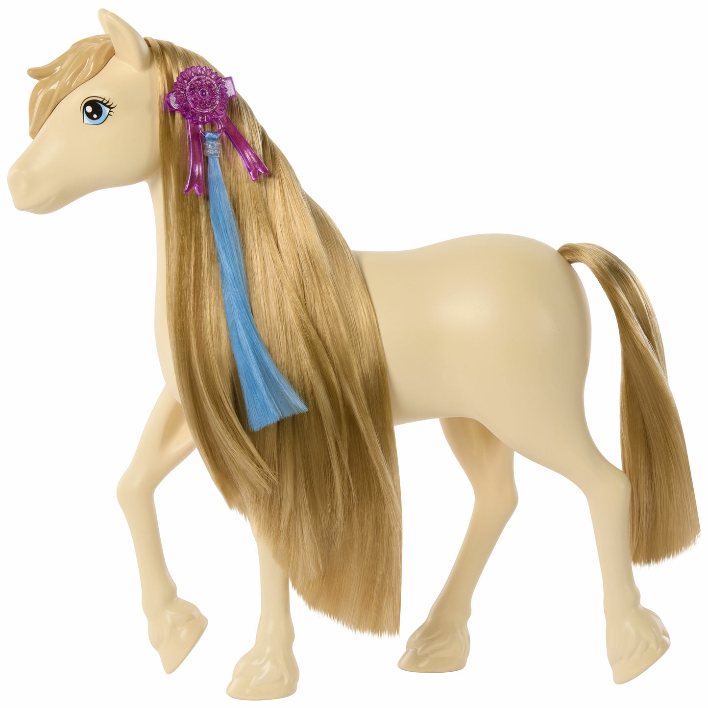 Mattel Barbie Mysteries: The Great Horse Chase - Vit Ponny med Blond Hästsvans