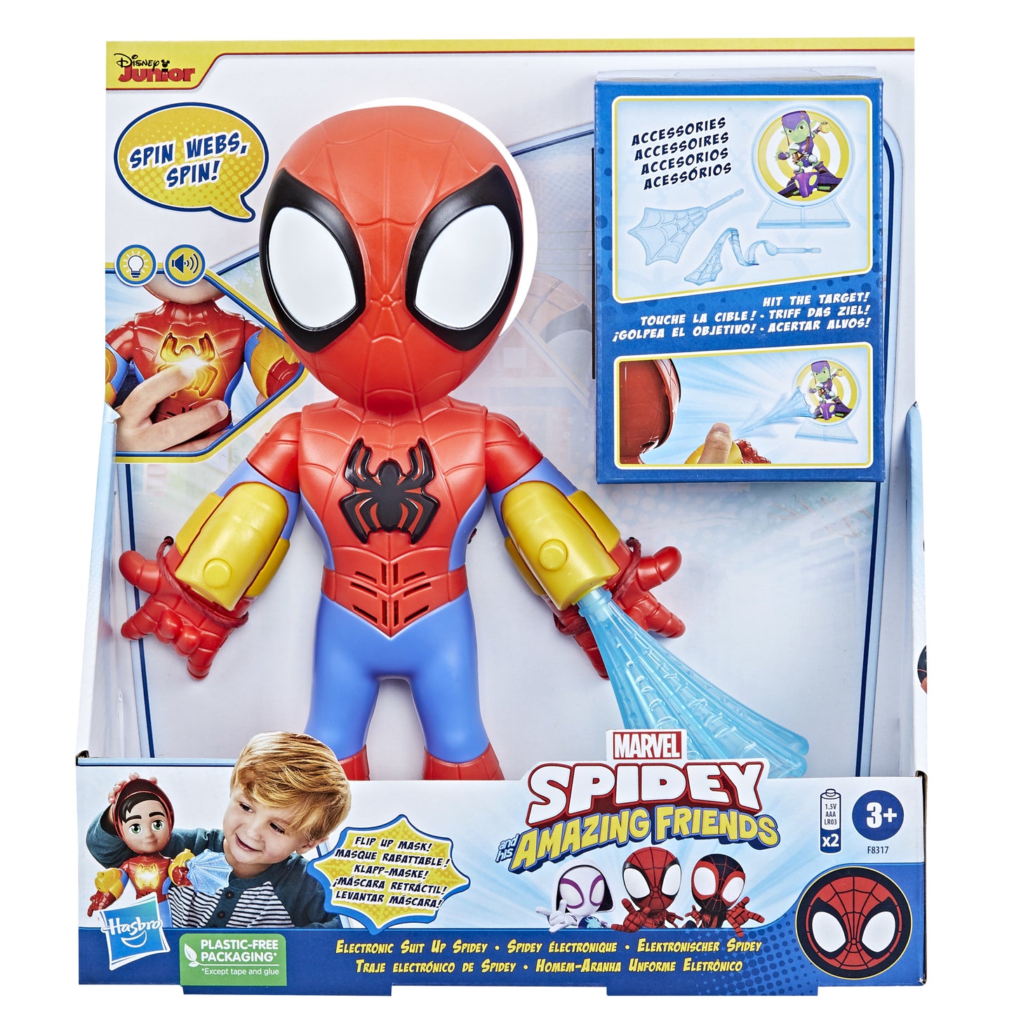 Hasbro Disney Junior Marvel: Spidey och hans fantastiska vänner - Elektronisk Spidey Figur