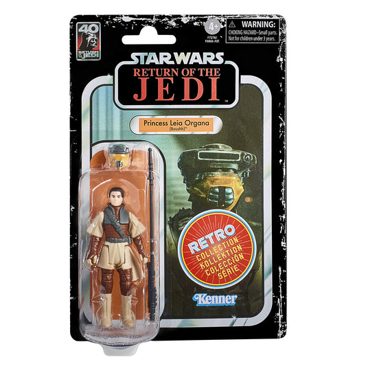 Hasbro Fans - Disney Star Wars: Return of the Jedi Retro Collection - Princess Leia Organa (Boushh) Actionfigur (10cm)