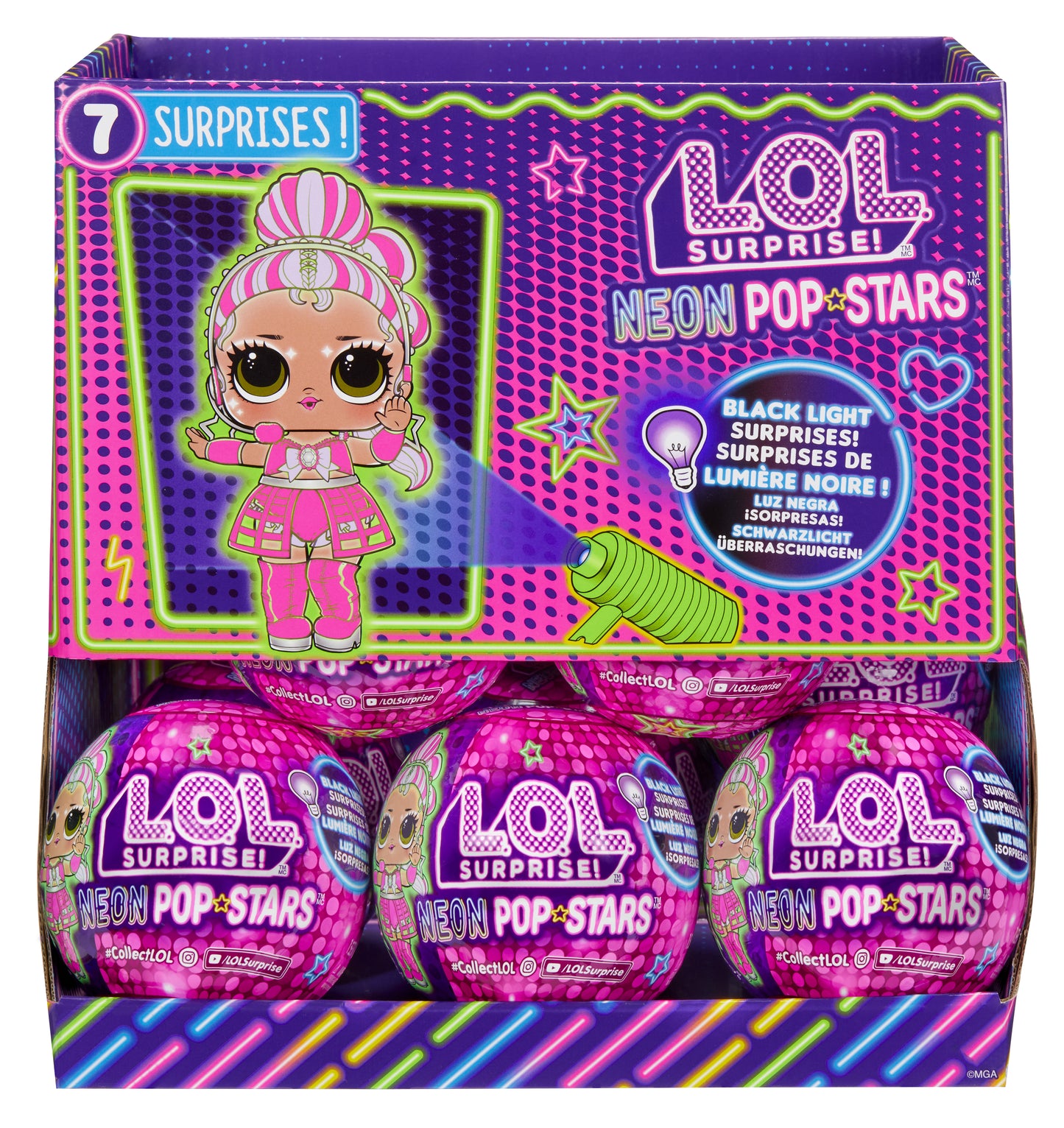 MGA L.O.L. Surprise: Neon Pop Stars Tots (Slumptal)