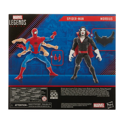 Hasbro Marvel Legends: Spider-Man och Morbius Actionfigurer (15cm)