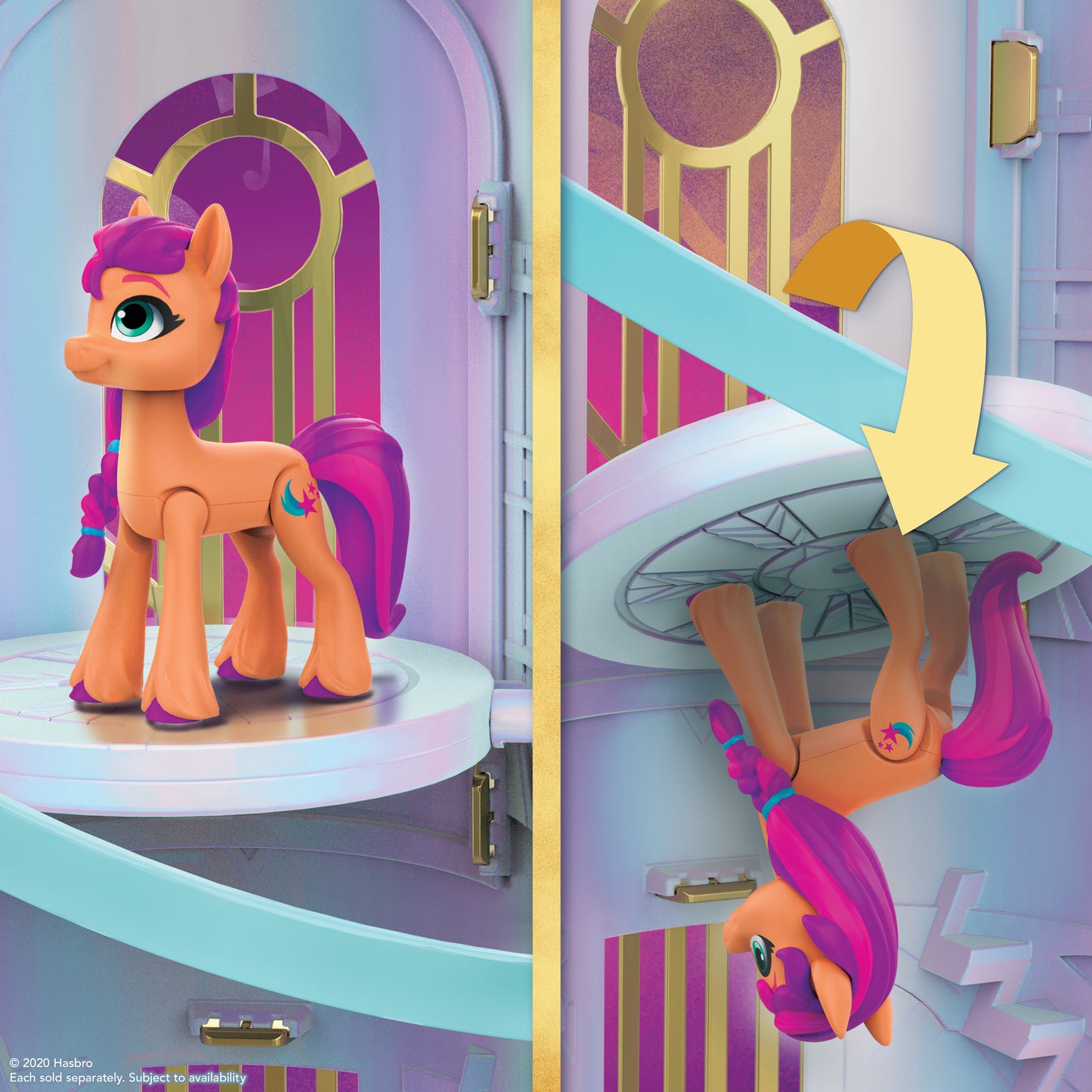 Hasbro My Little Pony: Princess Petals och Cloudpuff - Royal Racing Ziplines