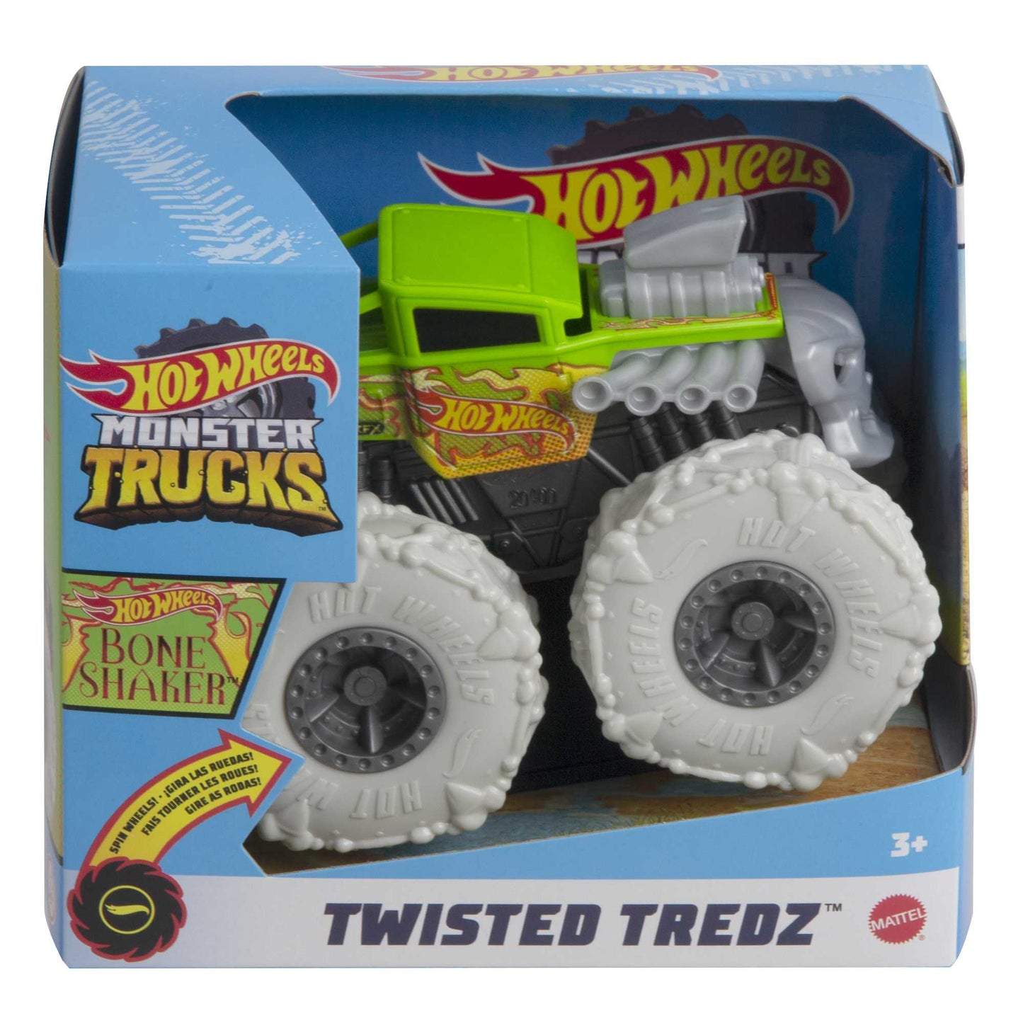 Mattel Hot Wheels Monster Trucks: Twisted Tredz 1:43 - Bone Shaker (GVK38)