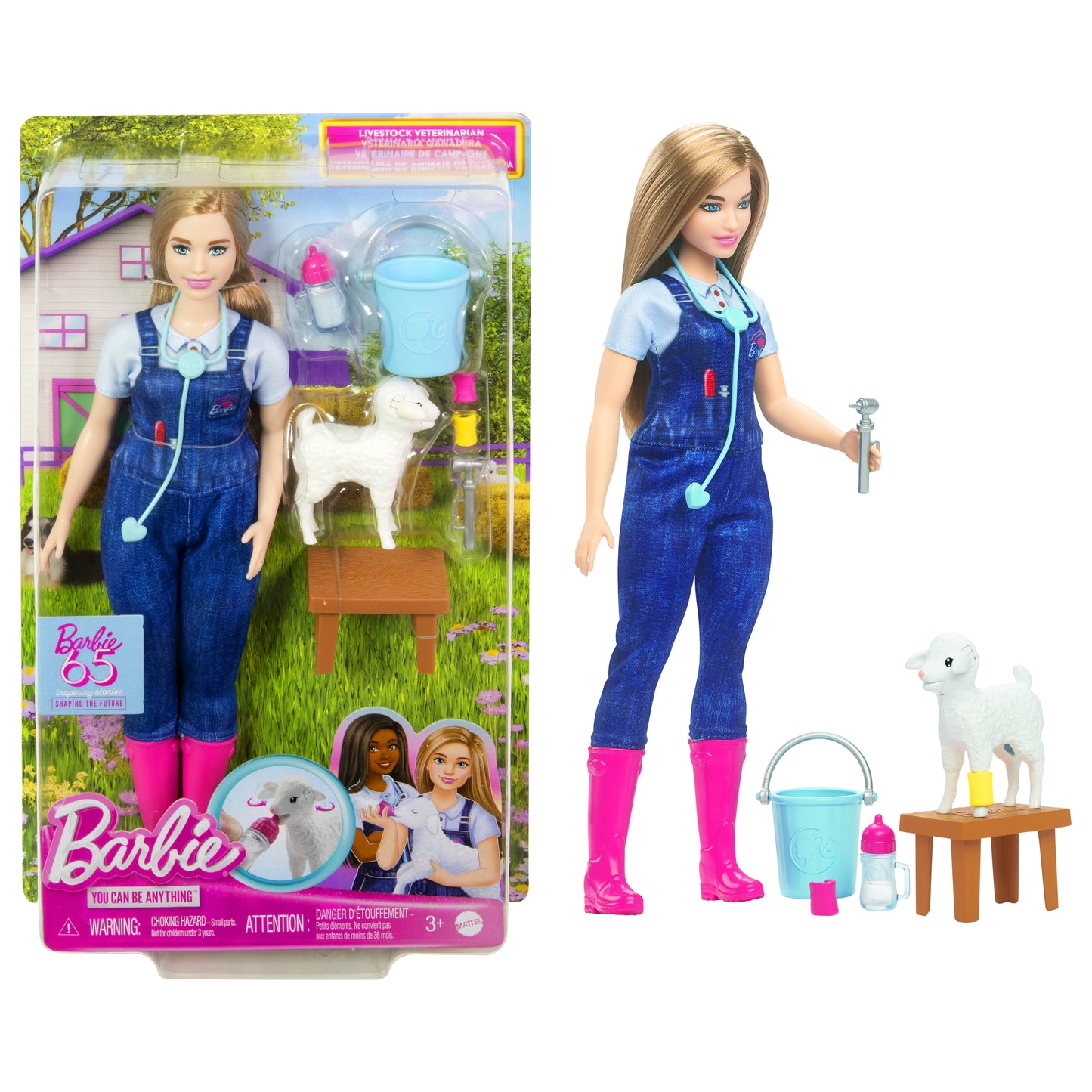 Mattel Barbie® You Can Be Anything: 65Års Jubileum - Veterinär för Lantbruk