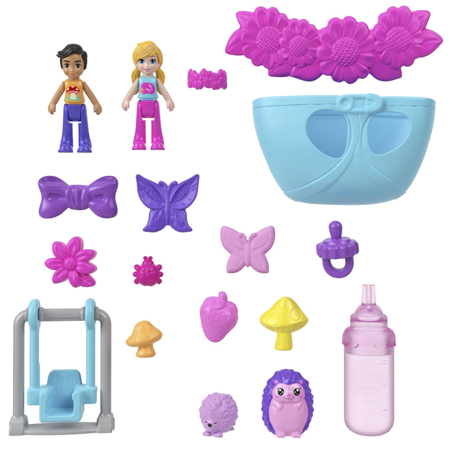 Mattel Polly Pocket: Igelkottsmamma och Bebis Lekset