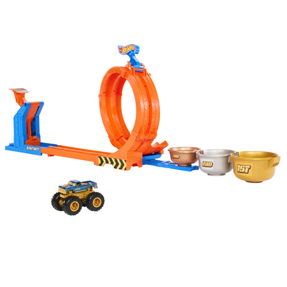 Mattel Hot Wheels Monster Trucks LOOP-AND-FLIP TROPHY CHALLENGE