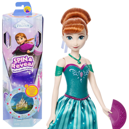 Mattel Disney Frozen: Spin and Reveal - Anna Docka