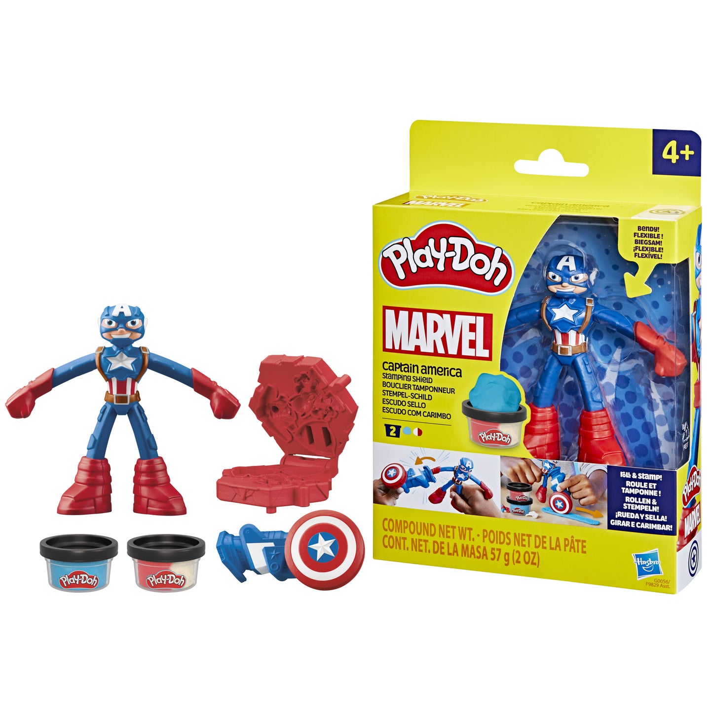 Hasbro Play-Doh Marvel: Captain America - Stamping Shield