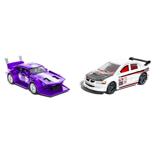 Mattel Hot Wheels: Pull-Back Speeders - Bone Shaker & Twin Mill