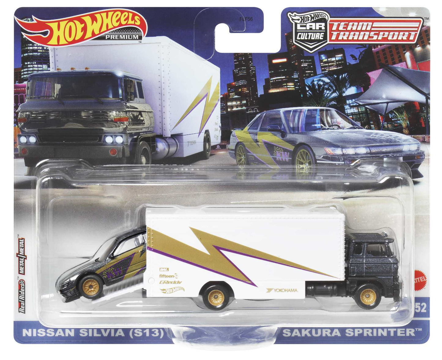 Mattel Hot Wheels Premium Car Culture Team Transport - Nissan Silvia (S13) & Sakura Sprinter