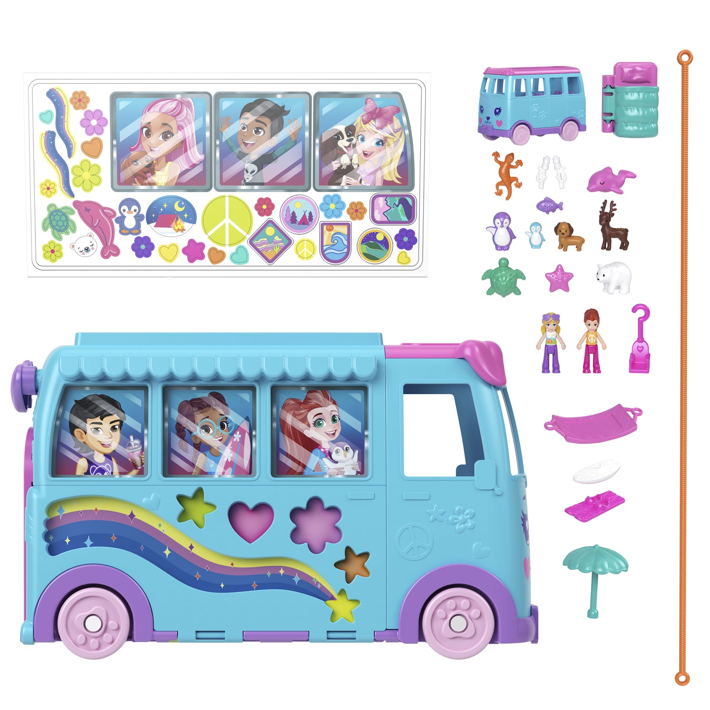 Mattel Polly Pocket: Pet Mobile Adventure - Lekset (JCC22)