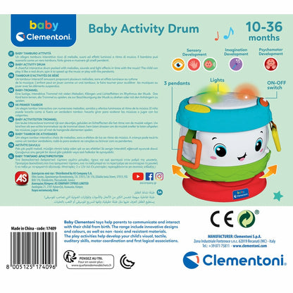 Clementoni Baby Activity Drum – Leksakstrumma för Små Barn