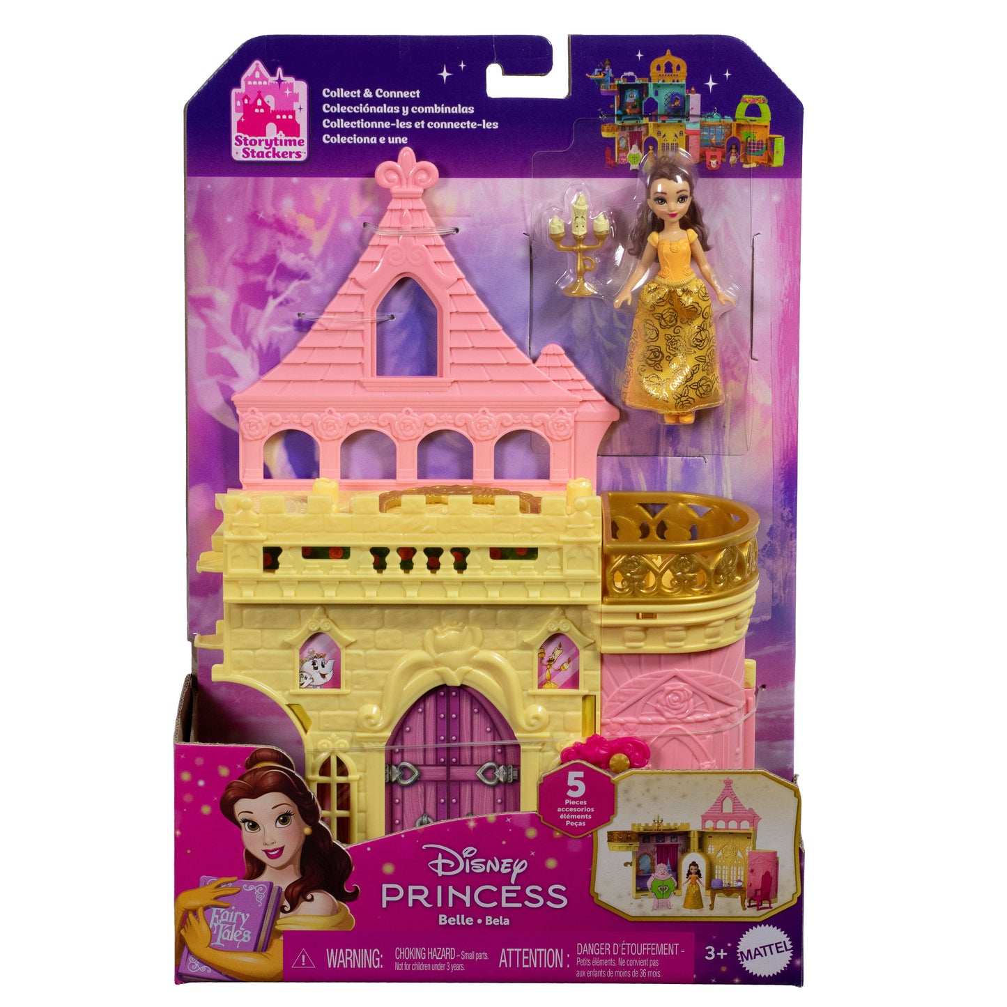 Mattel Disney Princess: Belle Palace - Belle Mini Doll Playset