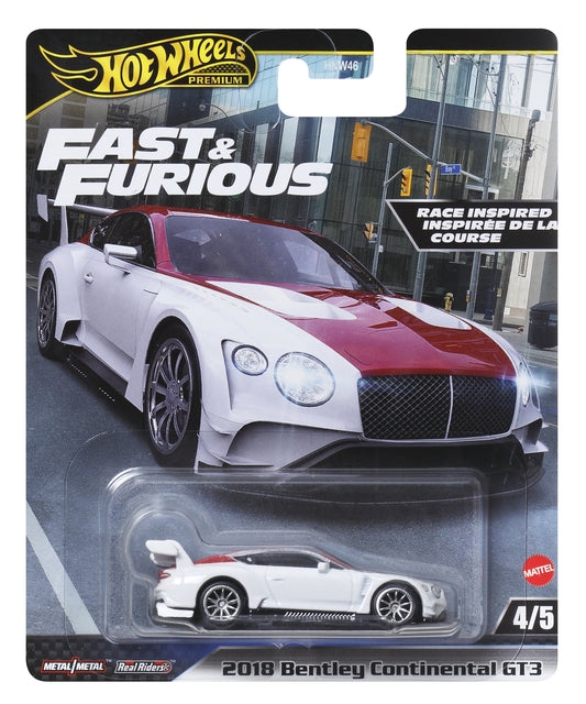 Mattel Hot Wheels Premium: Fast and Furious - 2018 Bentley Continental GT3