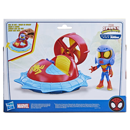 Hasbro Marvel: Spidey och hans fantastiska vänner - Web-Spinners Spidey med Hover Spinner Fordon