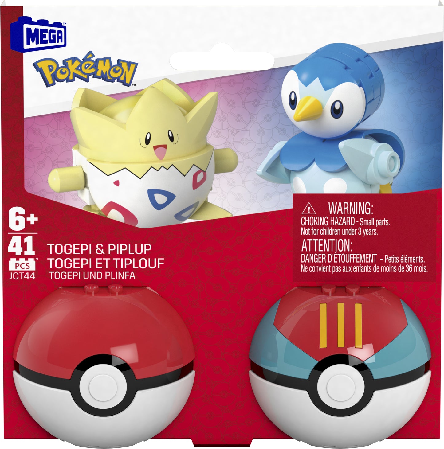 Mattel Mega Pokémon - Togepi och Piplup Pokeballs (JCT44)