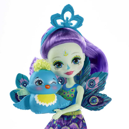 Mattel Enchantimals Mini Docka - Patter Peacock och Flap (FXM74)