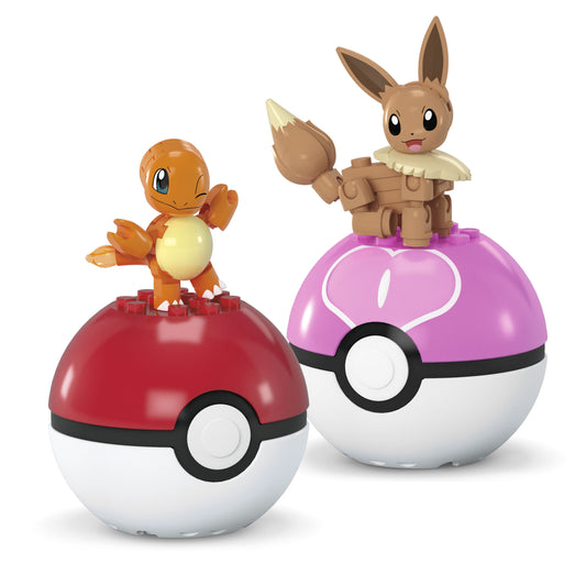 Mattel Mega Pokémon - Charmander och Eevee Pokeballs (JCR81)