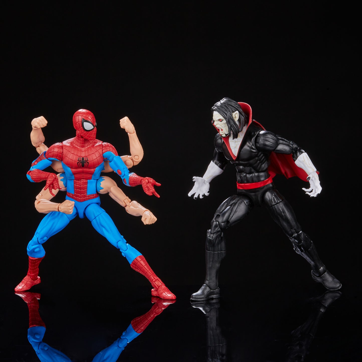 Hasbro Marvel Legends: Spider-Man och Morbius Actionfigurer (15cm)