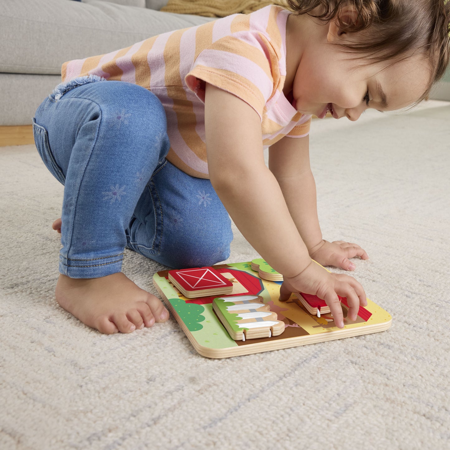 Fisher Price® - Wooden Farm Animals Board (JCY33)