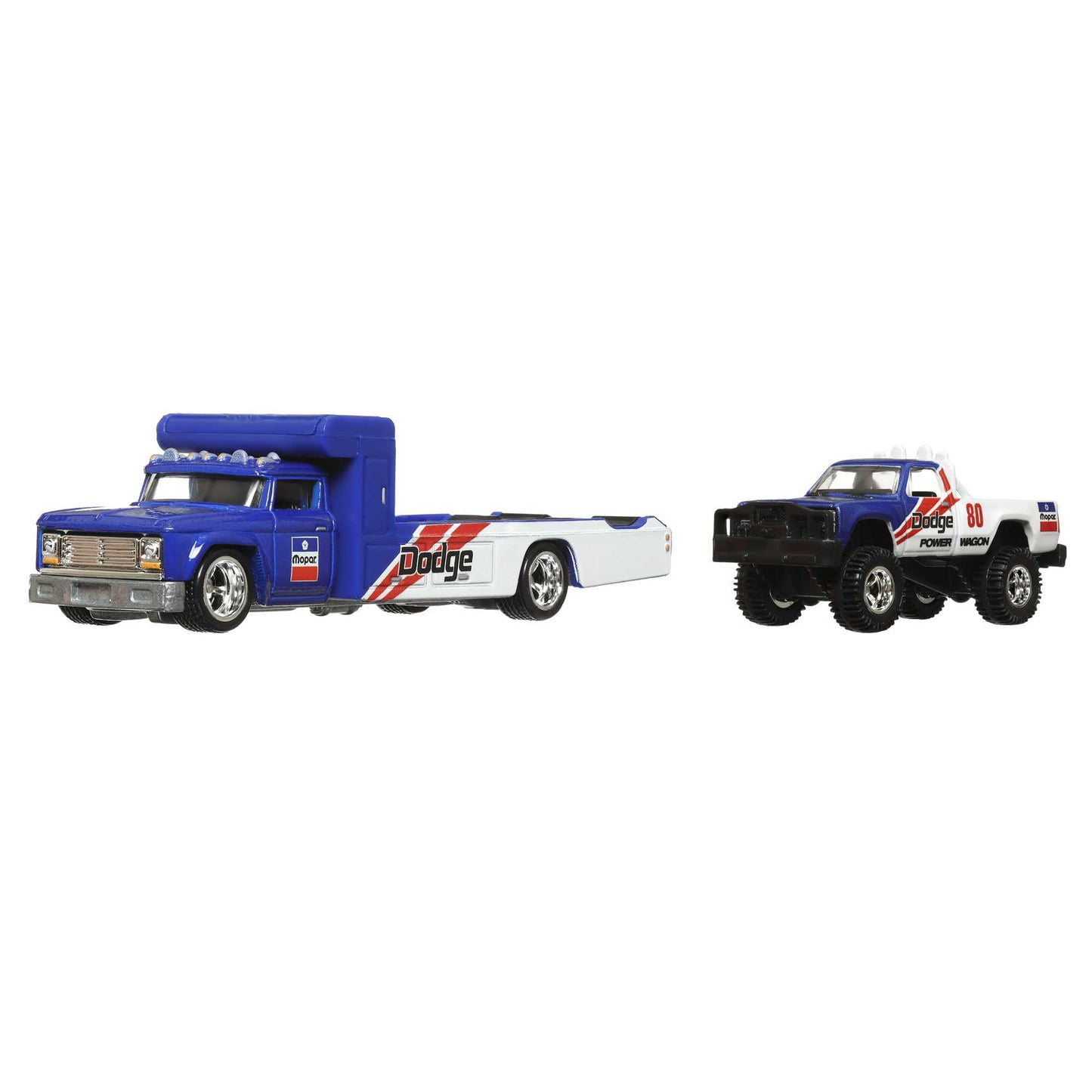 Mattel Hot Wheels: Premium Car Culture Team Transport - '80 Dodge Macho Power Wagon och Retro Rig