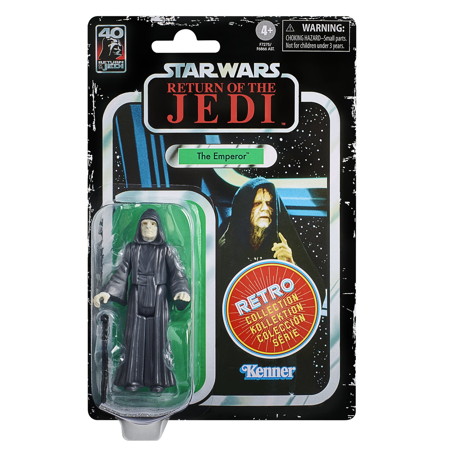 Hasbro Fans - Disney Star Wars: Return of the Jedi Retro Collection - The Emperor Action Figure (10cm)