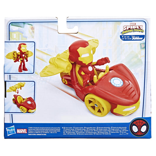 Hasbro Marvel: Spidey och hans fantastiska vänner - Iron Man och Iron Racer (F7458)