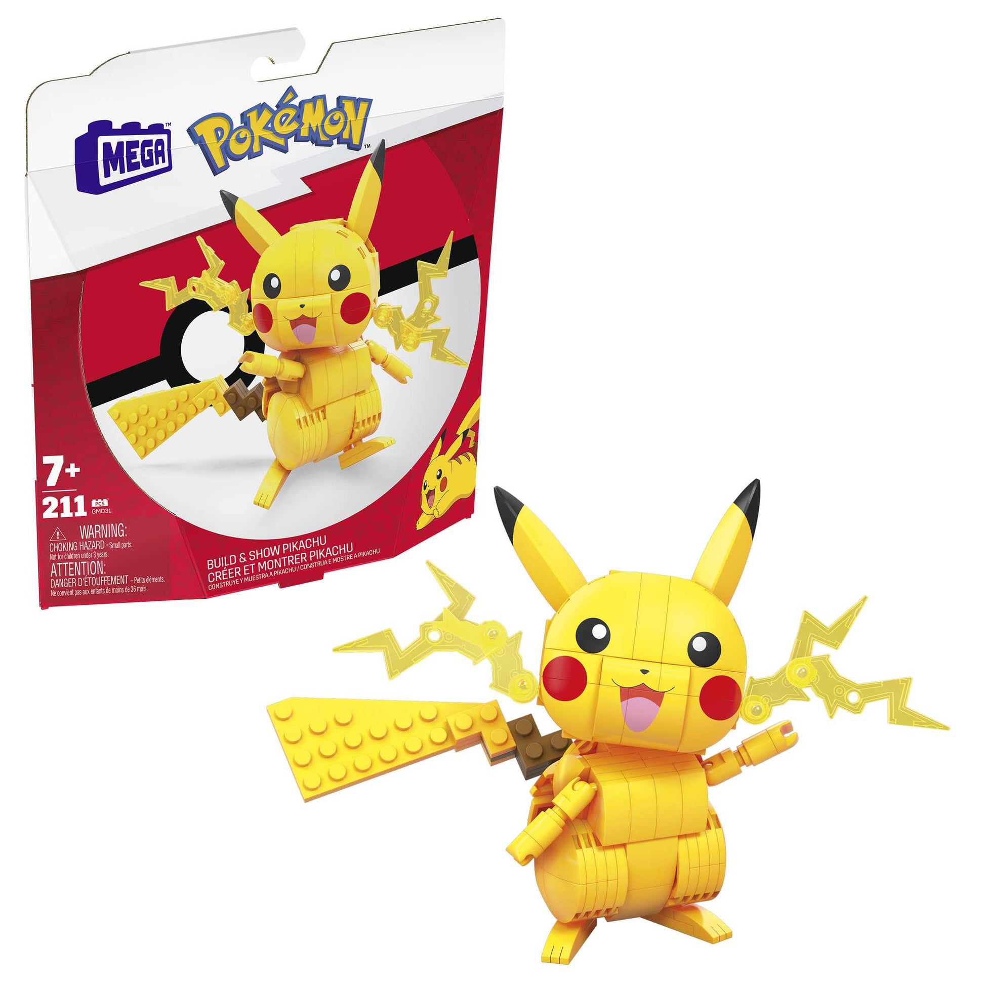 Mega Construx Pokémon: Byggsats - Pikachu (GMD31)