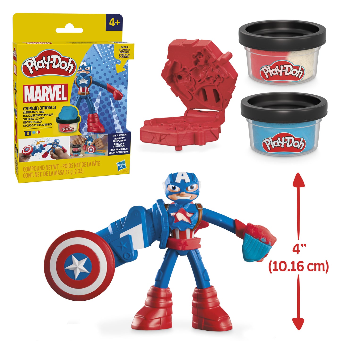 Hasbro Play-Doh Marvel: Captain America - Stamping Shield