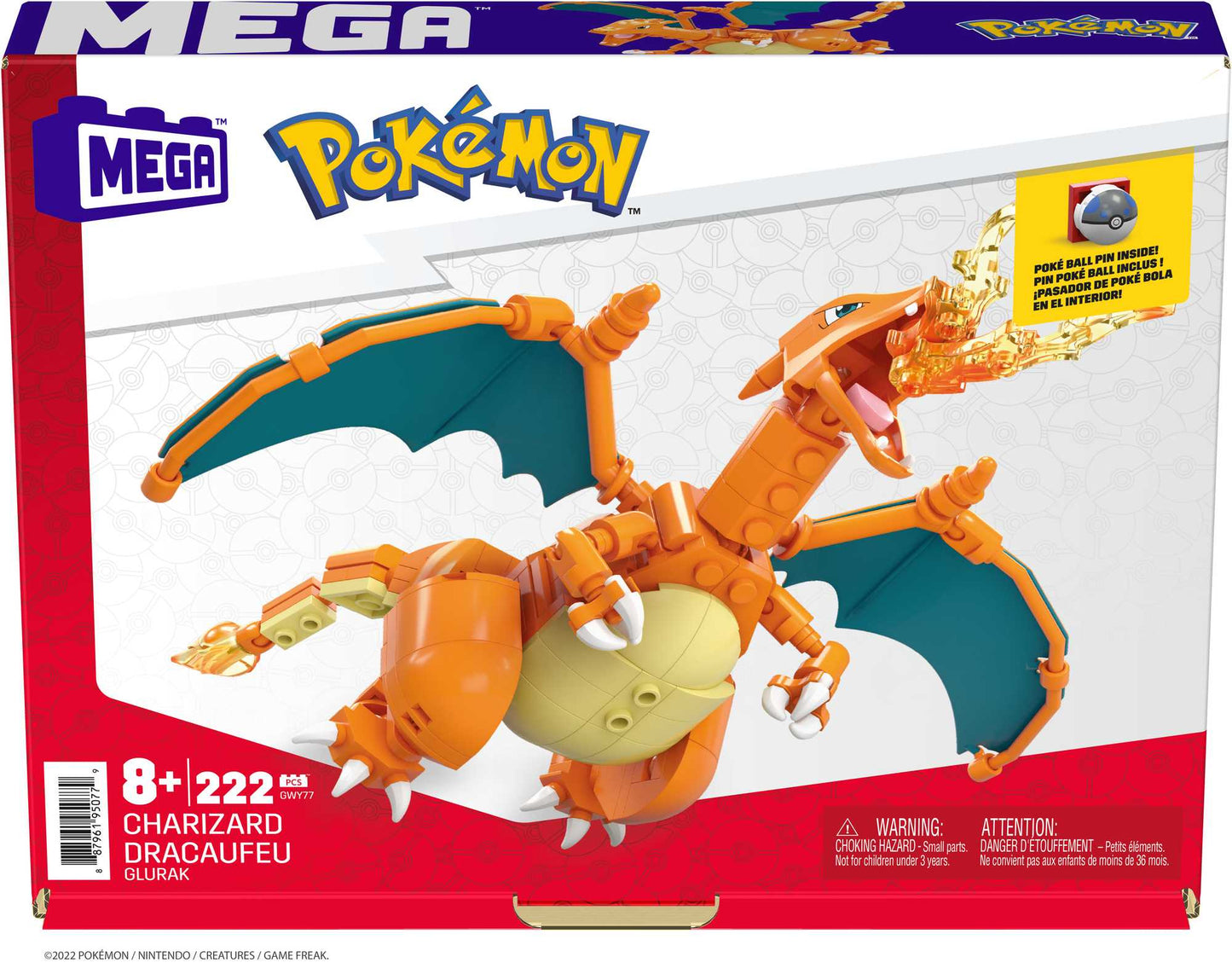 Mattel Mega Pokémon - Charizard (GWY77) Byggsats